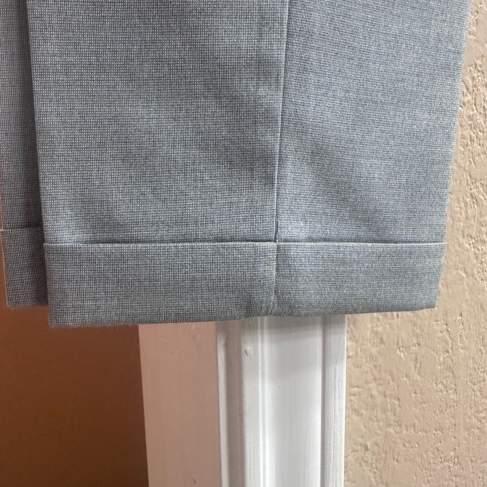 Zara Basic Collection Gray Cuffed Trousers Size 12 - image 6